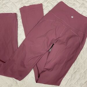 dusty pink lululemon mini flare leggings! size 4